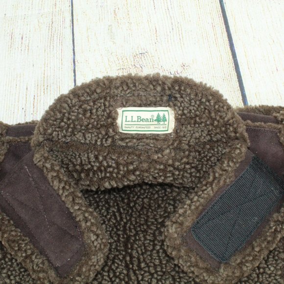 LL Bean Pet Brown Polyester Faux Fur Insulated Dog - Picture 9 of 9
